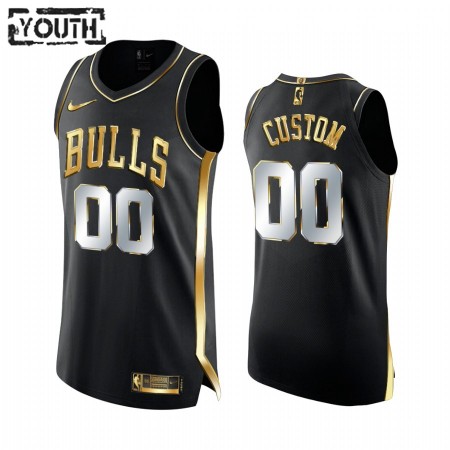 Maglia NBA Chicago Bulls Personalizzate 2020-21 Nero Golden Edition Swingman - Bambino